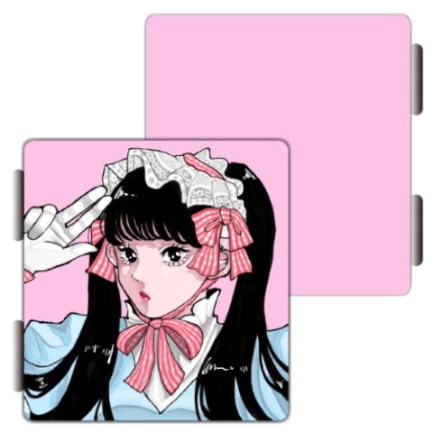 【マツヤマイカ】ツインテ100％（折りたたみコンパクトミラー）