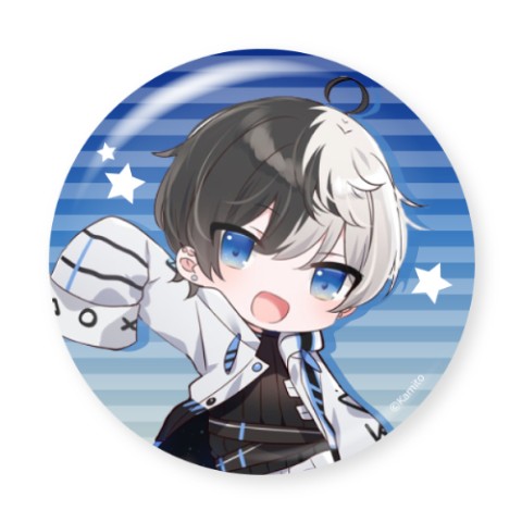 【かみと】丸型バッジ　デフォルメ衣装