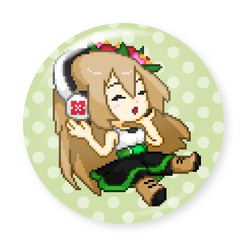 【しぇいど】缶バッジ ヘッドフォン