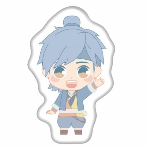 【白蛇：縁起】ダイカットクッション 宣