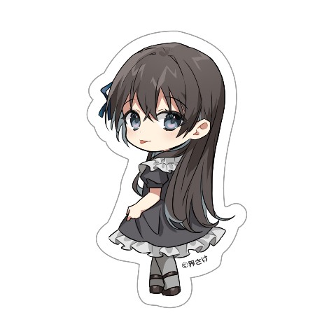 【界さけ】ステッカー青藍 ミラー