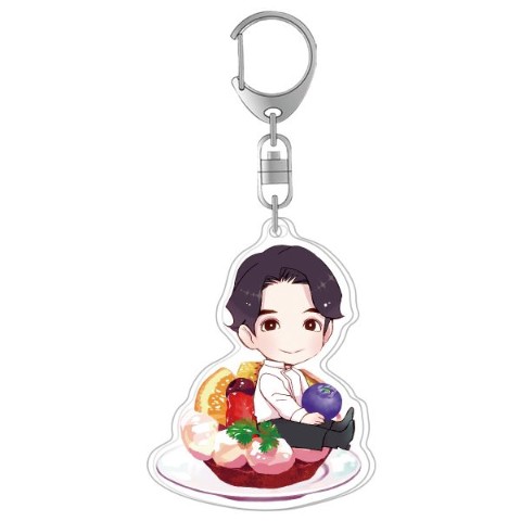【竹財輝之助】アクリルキーホルダー フルーツタルト柄