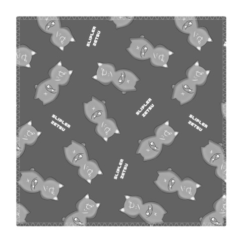 【すりっぷらーゼツ】ハンドタオル「腕組みゼツ猫」