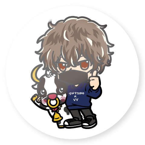 【JINstudio】ラウンドバッチ グッ！