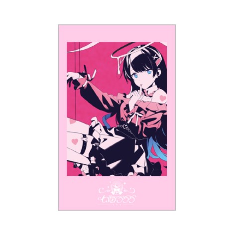 【七海うらら】フォト風ステッカー レッド