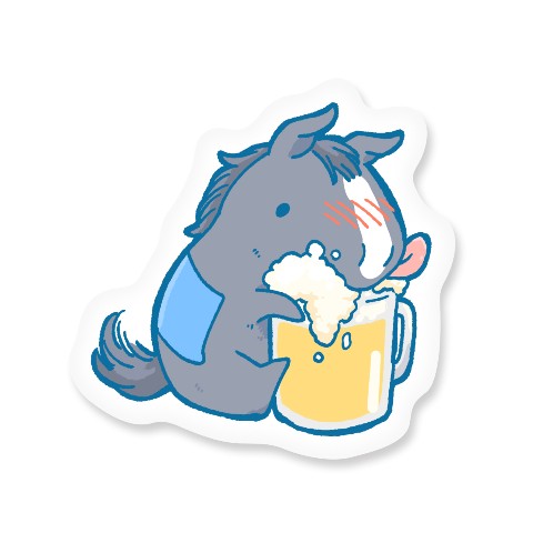 【ナト】クッション（ビールUMA）