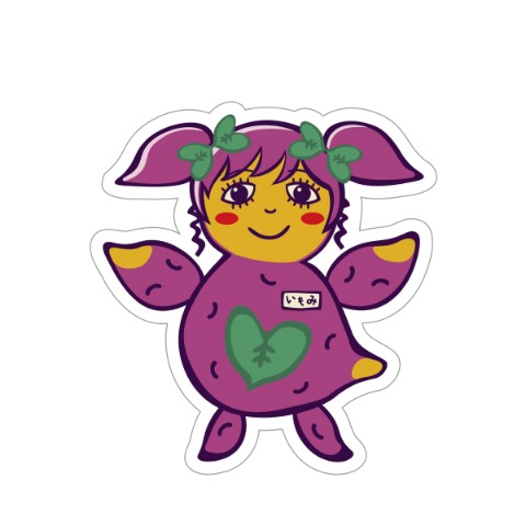 【青山なぎさ】IMOステッカー  いもみオリジンver