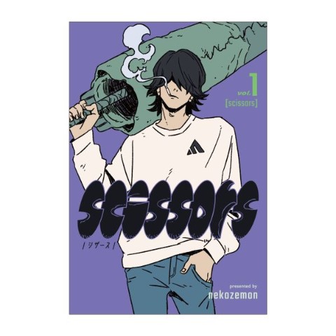 【ねこぜもん】ポストカード シザース柄 男