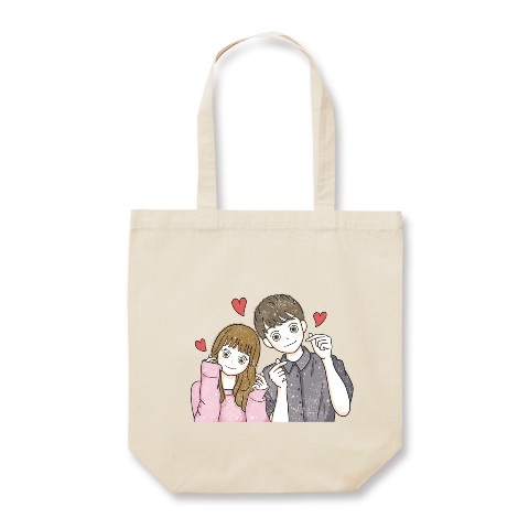 【もちょぺ】トートバッグ 二人で
