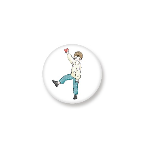 【もちょぺ】缶バッジ こちゃん