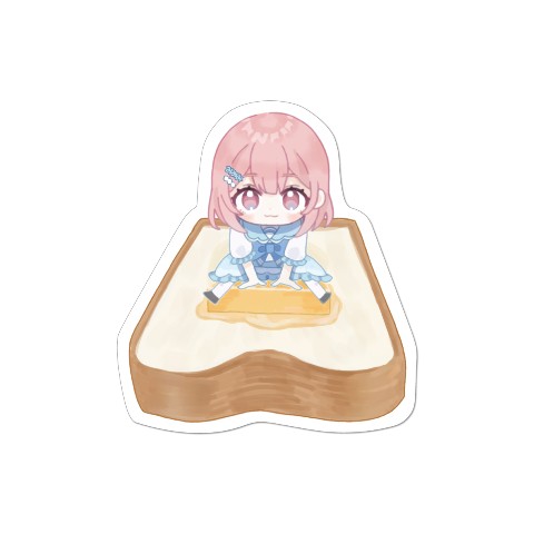 【みみみ回復神】 ステッカー  食パンみみみ