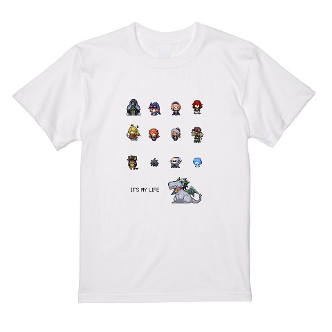 【成田芋虫】Tシャツ ドット ＷＨ（Ｍサイズ）