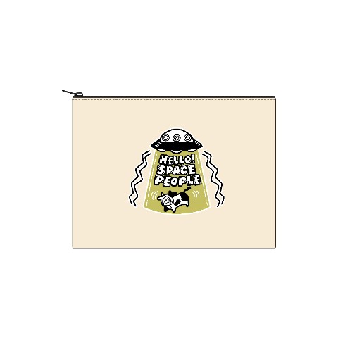 【古川愛李】キャンバスフラットポーチ