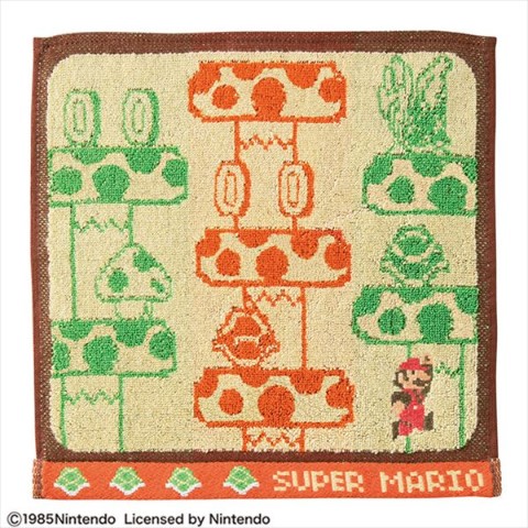 【スーパーマリオブラザーズ】 空中ステージ ミニタオル