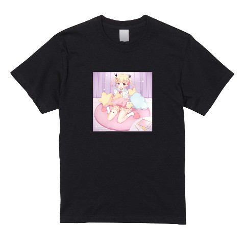 【夢星もか】Tシャツ BK（Lサイズ）