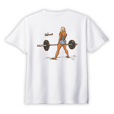 【さくら】Tシャツ WH バック（Mサイズ）