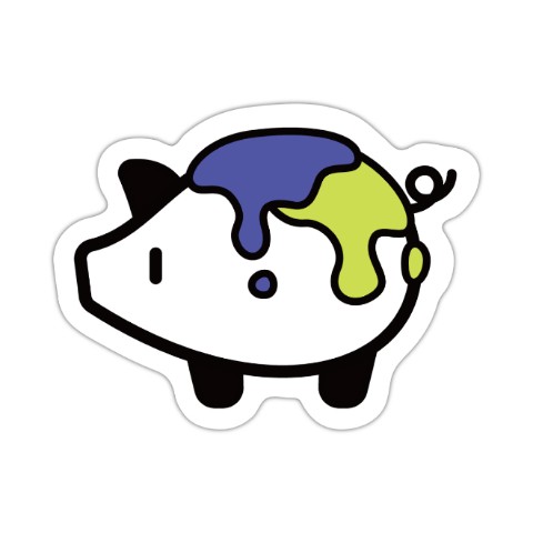 【さしぶー】ステッカー ぶーちゃん