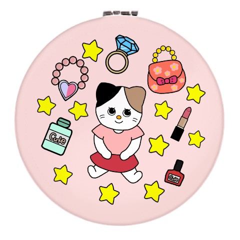 ★ひーちゃんママ専用 赤ちゃんママの絵本の国】コンパクトミラー PK / vvstore