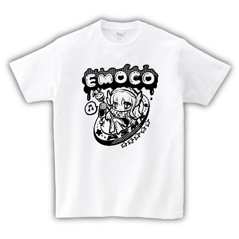【えもこちゃんねる】Tシャツ WH（XLサイズ）