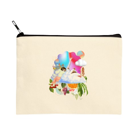 【平嶋夏海】キャンバスフラットポーチ POP