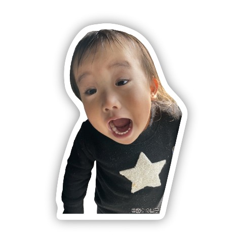 【森ケの日常】ステッカー 叫び