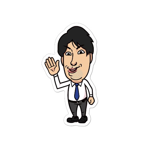 【大内レイ】ダイカットステッカー スマイル