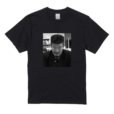 【不動産Gメン滝島】 Tシャツ（睨み）BK　M