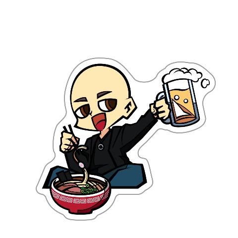 【BOH】ステッカー ラーメン