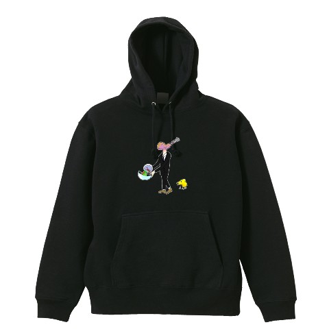 【五分目悟】パーカー BK（Lサイズ）