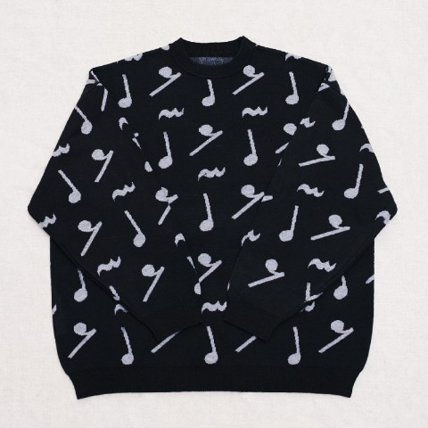 【yipyip2023AW】総柄ニットプルオーバー