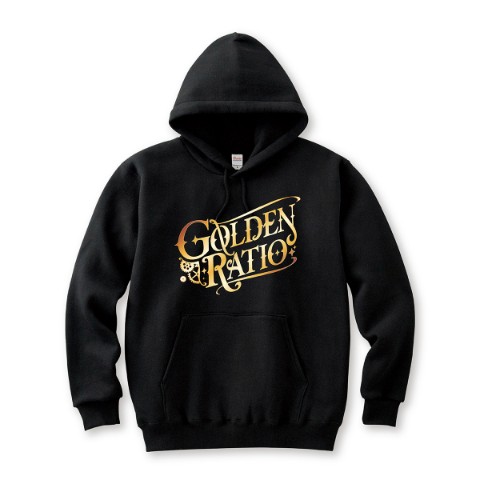 【レシオP】パーカー ゴールデンレシオ ロゴ ブラック（Lサイズ）