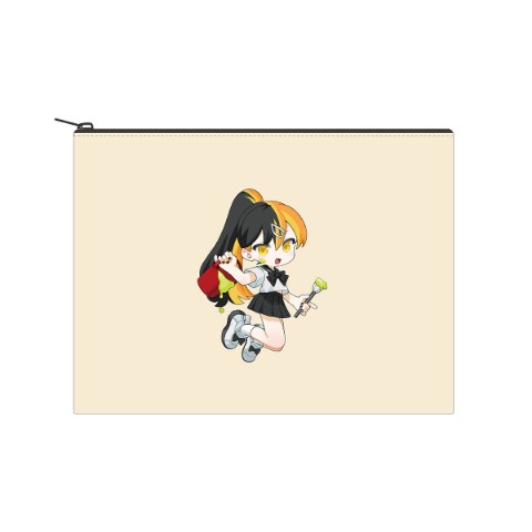 【レシオP】キャンバスフラットポーチ ダイナちゃん