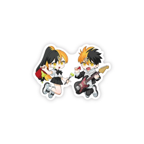 【レシオP】ステッカー ダイナちゃんとマイトくん SD