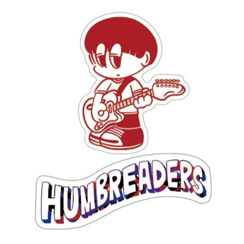 【ハンブレッダーズ】ステッカー(ダイカット＋ロゴセット)ムツムロ