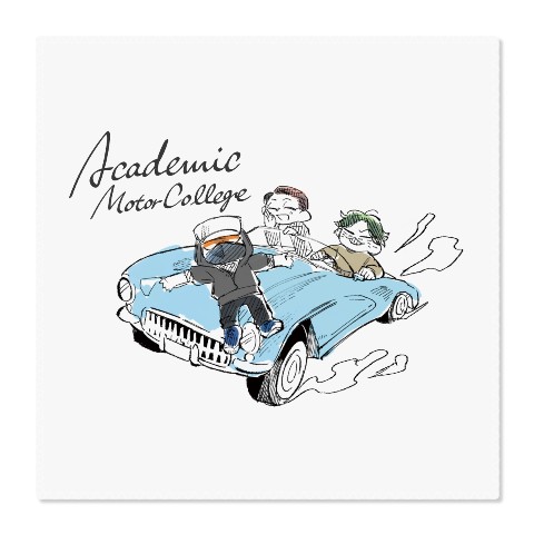 【あかでみっくモーターカレッジ】ハンドタオル アップ