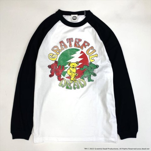 バンド】GratefulDead ラグランロングTシャツ（Mサイズ） / vvstore