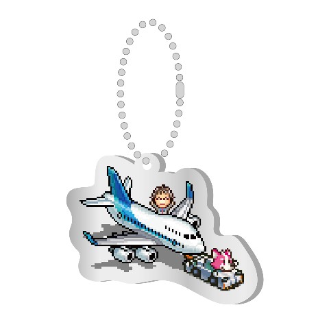 【ハヤトの野望×カイロソフト】アクリルキーホルダージャンボ空港物語