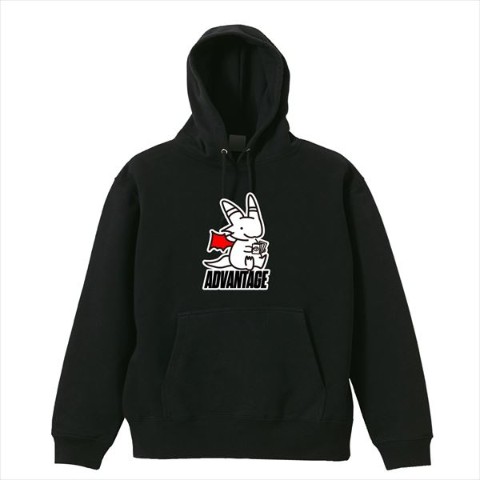 【アドバンテージYoutube店】いちごパーカー黒（XLサイズ）