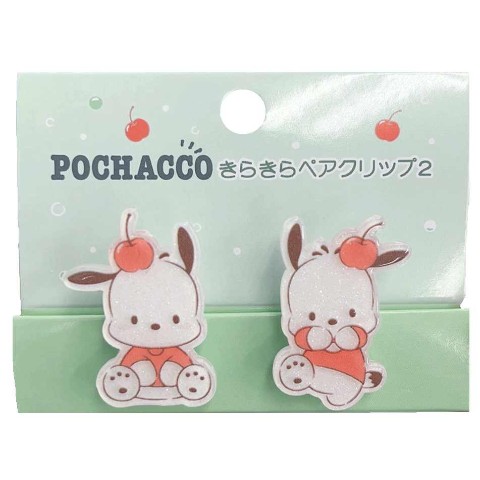 【サンリオキャラクターズ】　きらきらペアクリップ２　ポチャッコ