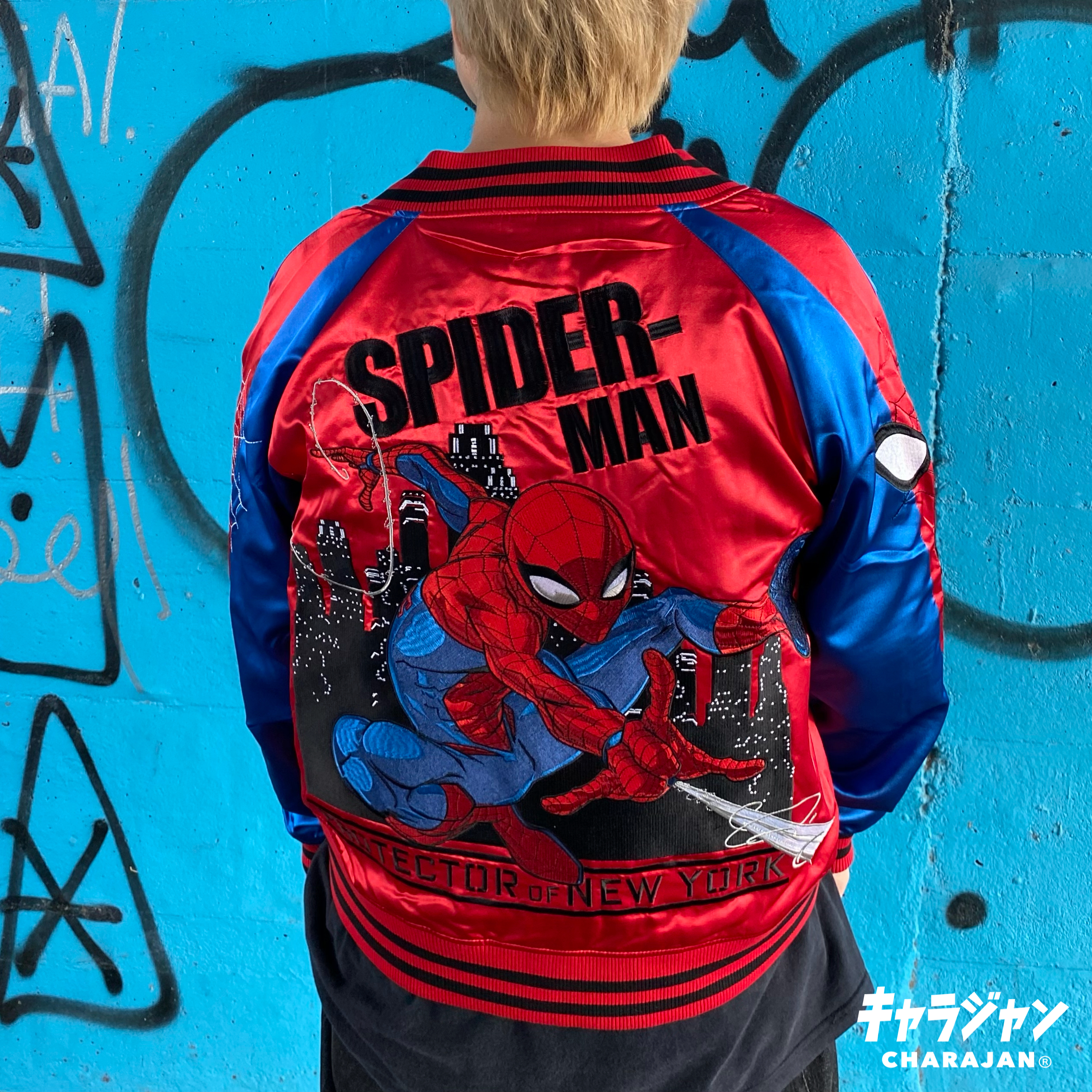 【MARVEL】スパイダーマン　プロテクターニューヨーク　スカジャン