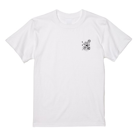 【メッス】Tシャツ WH モノクロ（Mサイズ）