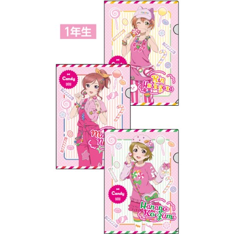 【ラブライブ！×ヴィレッジヴァンガード】クリアファイル3枚セット（1年生）