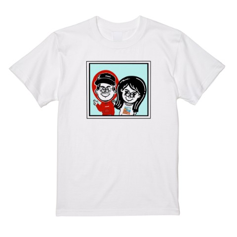 【ファンタジスタチャンネル】Tシャツ イラストBL WH（Lサイズ）