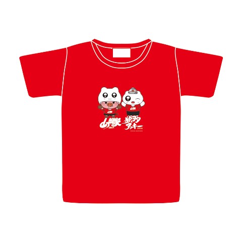 独ヲタアッキー×山岡家】Tシャツ RD ヤマトンマン＆シロウ（XLサイズ） / vvstore