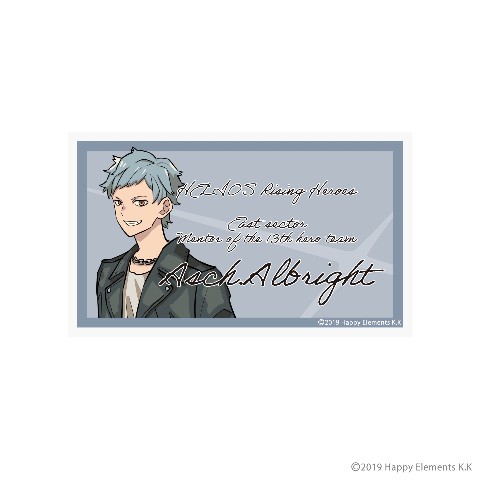 【エリオスライジングヒーローズ】アクリルネームバッジ アッシュ・オルブライト