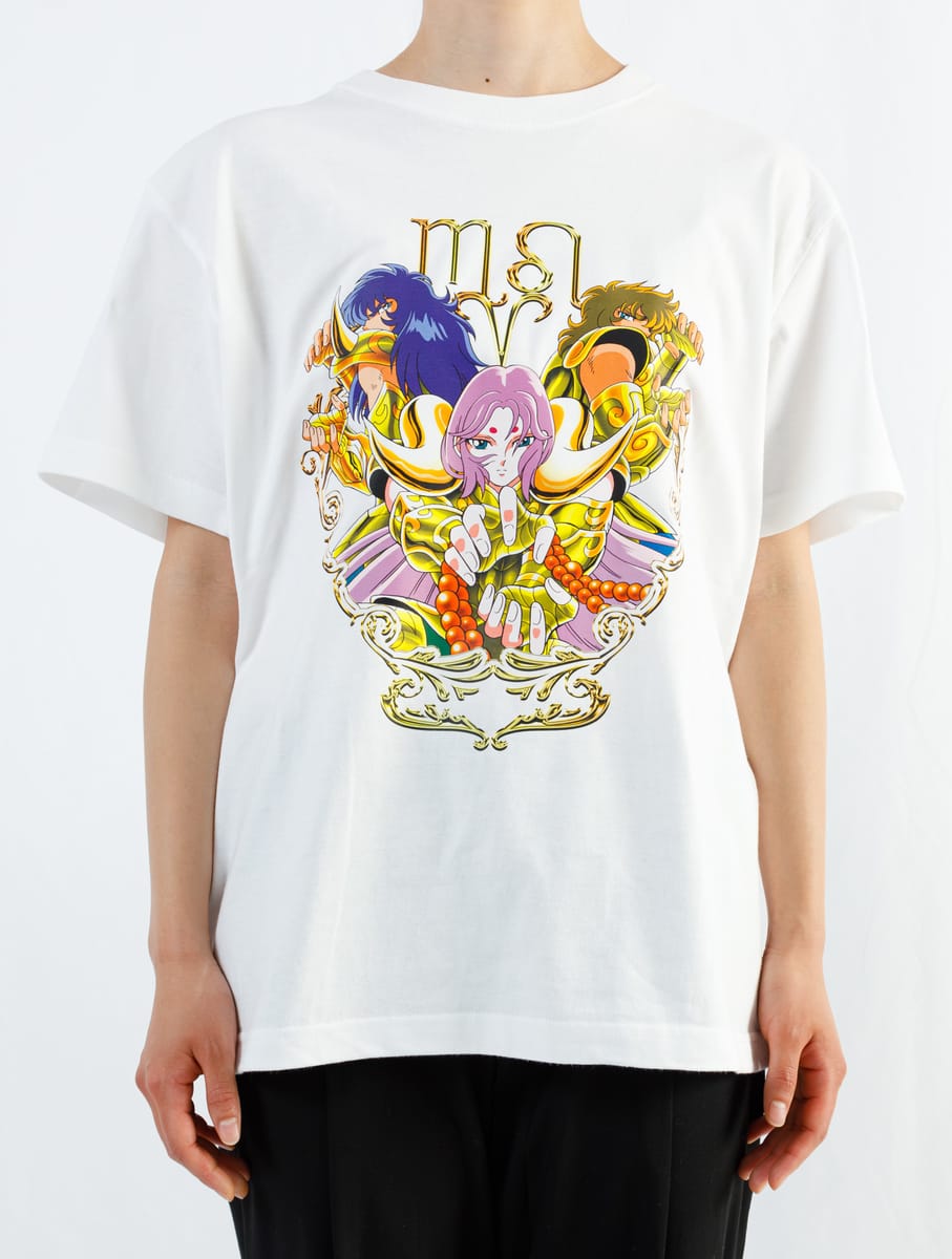 【聖闘士星矢】ｱﾃﾅｴｸｽｸﾗﾒｰｼｮﾝ(ﾑｳ･ﾐﾛ･ｱｲｵﾘｱ)/WHT/XL