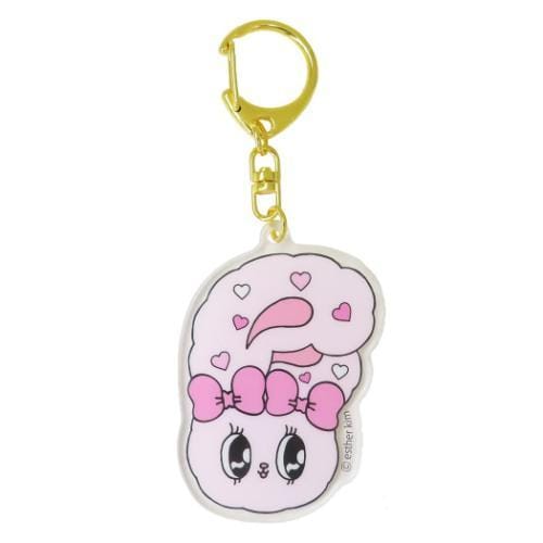 【エスターバニー】アクリルキーホルダー　リボンバニー（フェイス