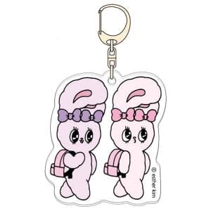【エスターバニー】アクリルキーホルダー　リボンバニー＆ラベンダ