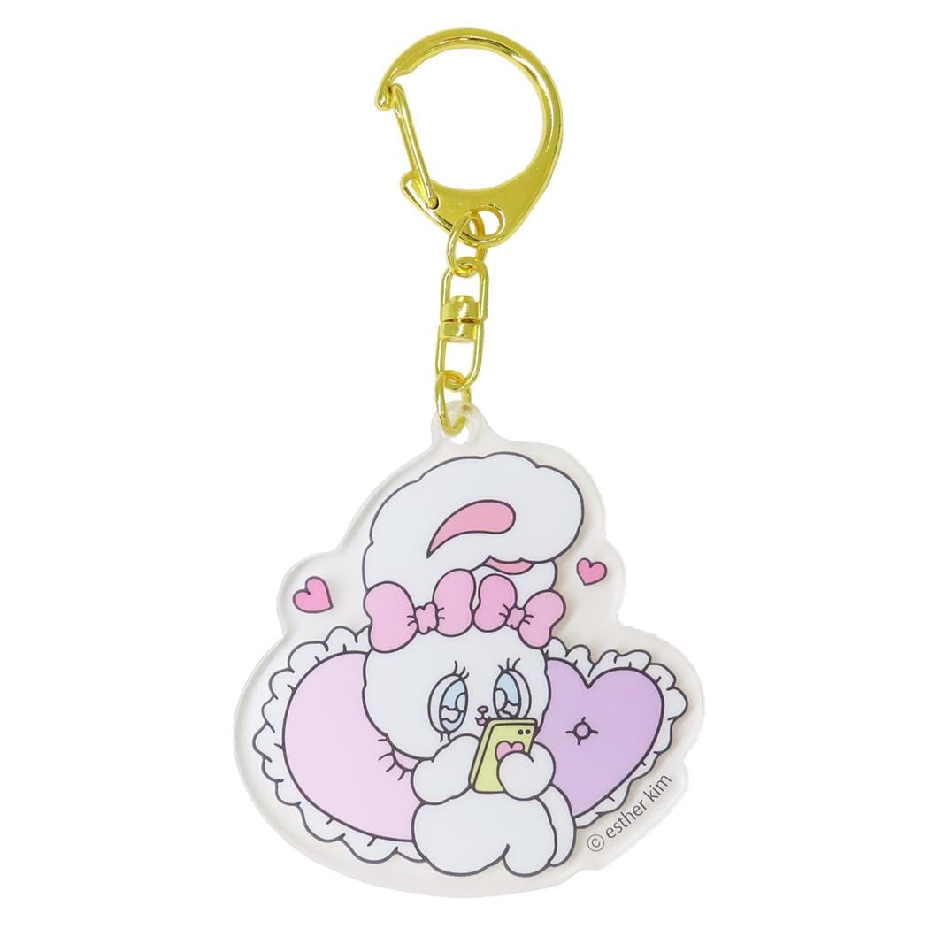 【エスターバニー】アクリルキーホルダー　クリームバニー