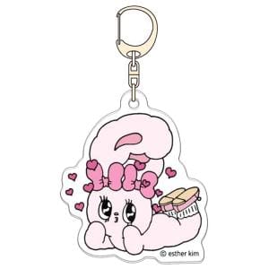 【エスターバニー】アクリルキーホルダー　リボンバニー